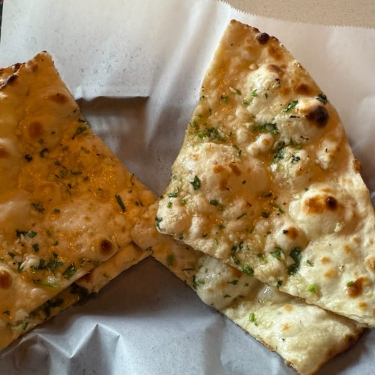 Delicious Garlic Naan Awaits