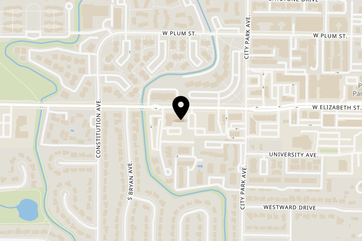 Map showing the location of Sherpa Grill 2 Indian Nepali Restaurant on 1501 W Elizabeth St UNIT 5 in Fort Collins
